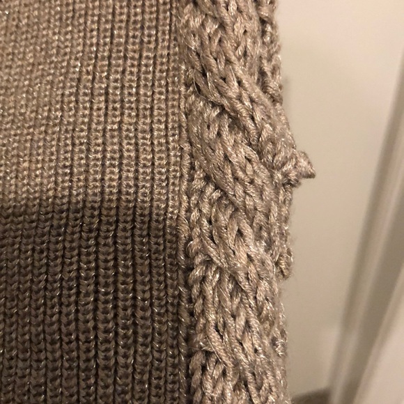 WHBM Cable-Front Cowlneck Pullover Sweater Large - Picture 8 of 11